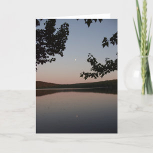 Carte pour notes de la lune de Parcs Pond