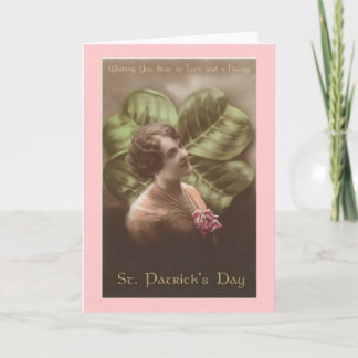 Carte pour notes de la Saint Patrick vintage
