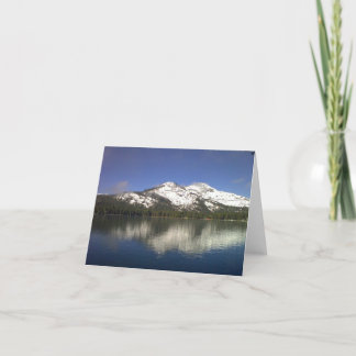 Carte pour notes de lac Donner (blanc)