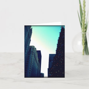 Carte pour notes de l'arbre de Noël de Chicago