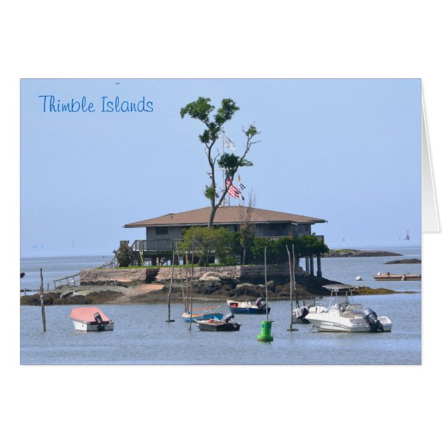Carte pour notes de l'île de Thimble (Devant horizontal)