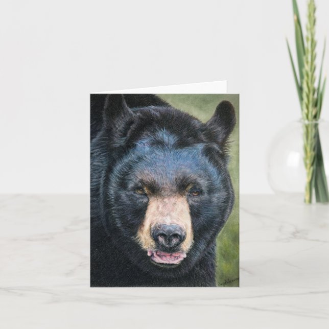carte pour notes de l'ours noir (Devant)