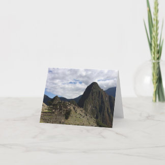 Carte pour notes de Machu Picchu