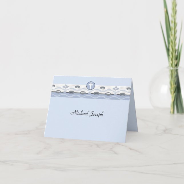 Carte pour notes de Merci photo Blue Harmony (Devant)