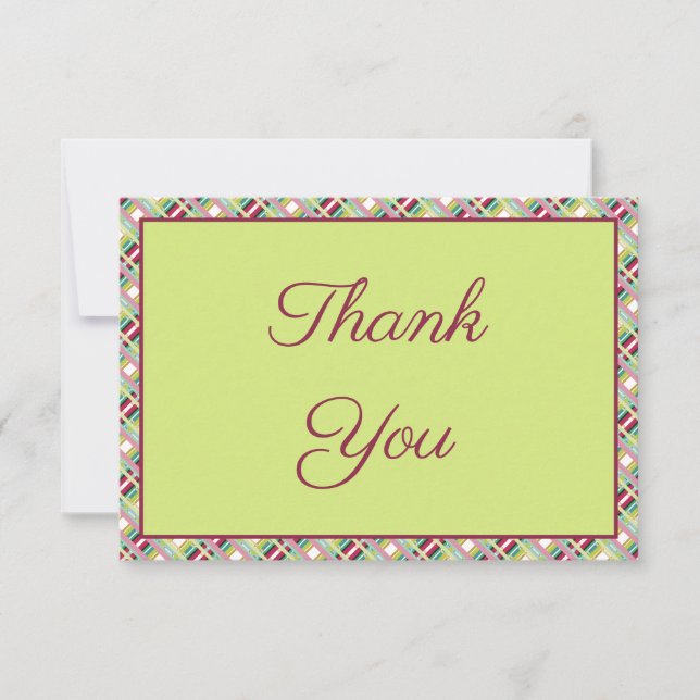 Carte pour notes de mini-Merci (Devant)