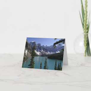 Carte pour notes de moraine de lac