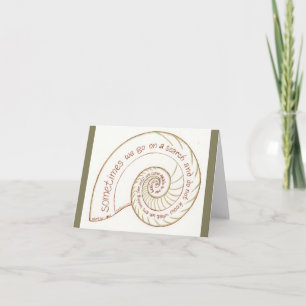 Carte pour notes de Nautilus avec la citation