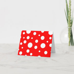 Carte pour notes de points Polka