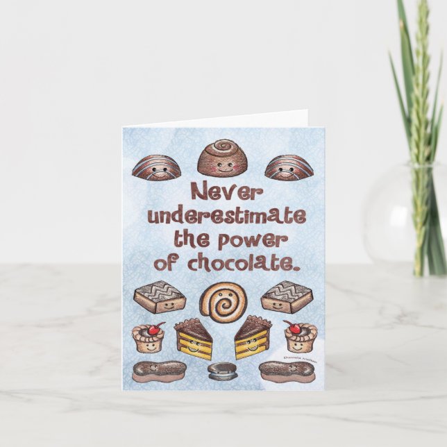 Carte pour notes de puissance de chocolat (Devant)
