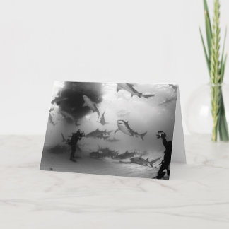 Carte pour notes de requin de tigre et de citron