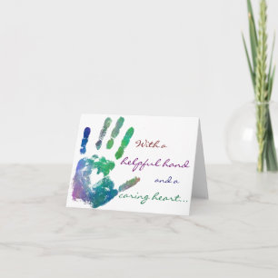 Carte pour notes de soin de coeur