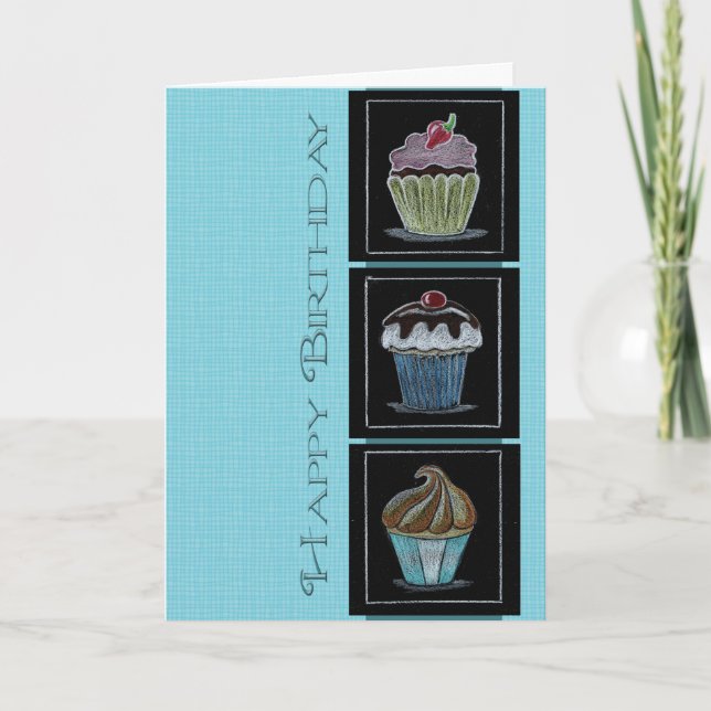 Carte pour notes de sucreries d'anniversaire (Devant)