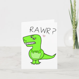 Carte pour notes de T-Rex