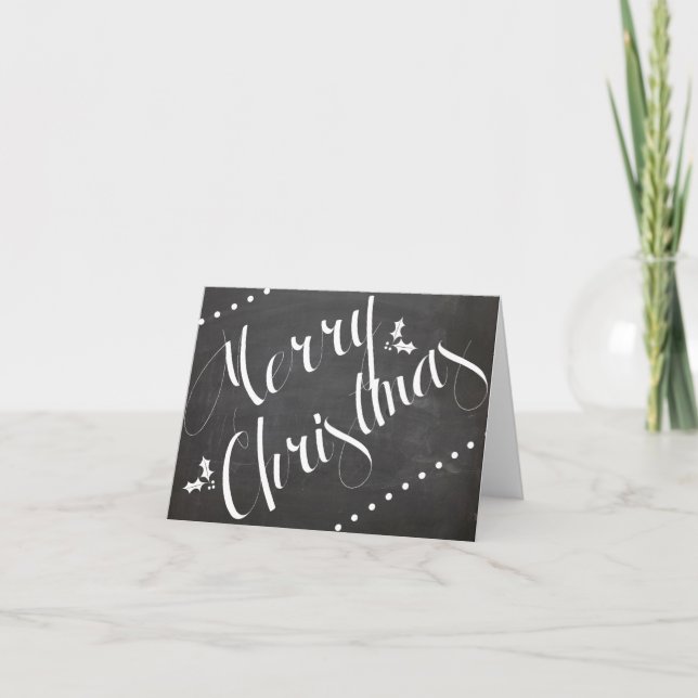 Carte pour notes de tableau de Joyeux Noël (Devant)