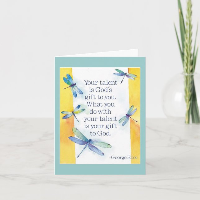 carte pour notes de talent (Devant)