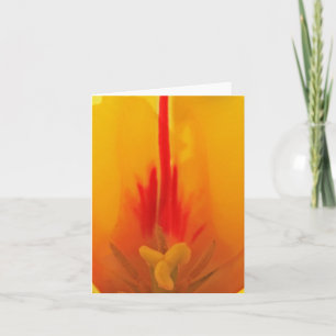 Carte pour notes de tulipe