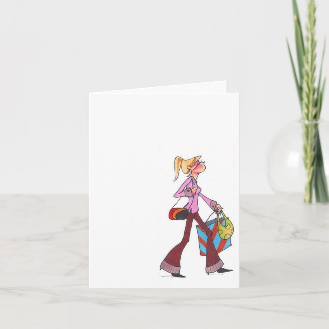 carte pour notes des femmes à l'automne (Devant)