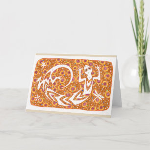 Carte pour notes "d'esprit chanceux"