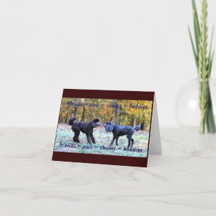 Carte pour notes d'étiquette et de lance