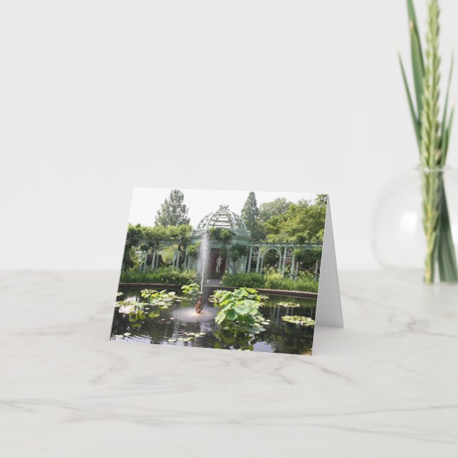 Carte pour notes d'oasis de jardin (Devant)