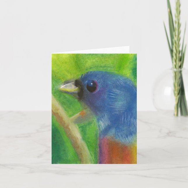 Carte pour notes d'oiseau de ressort (Devant)