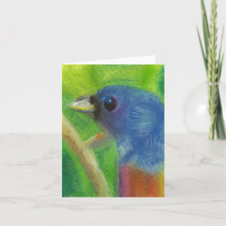 Carte pour notes d'oiseau de ressort