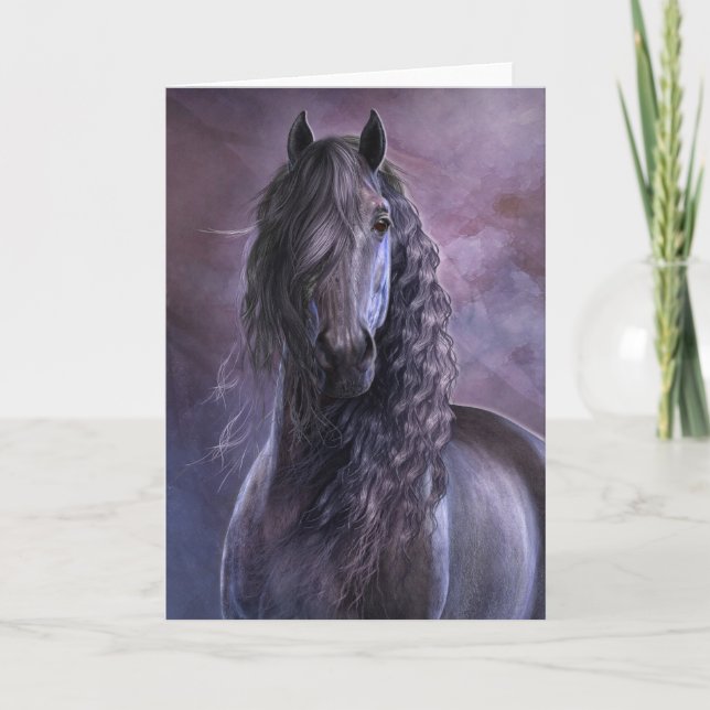 Carte pour notes d'ombre noir (Devant)