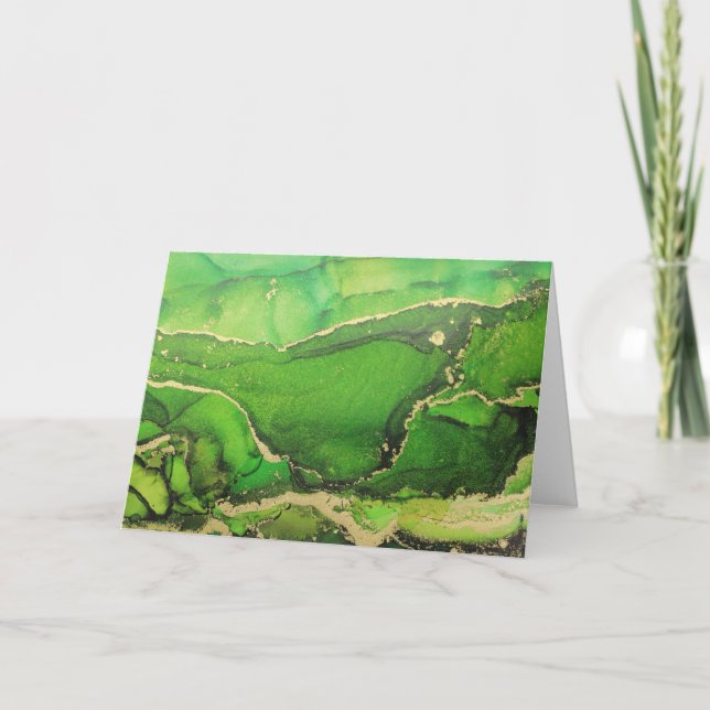 Carte pour notes d'or noir brillant (Devant)