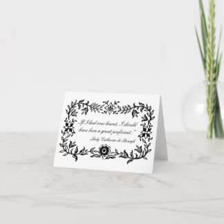 Carte pour notes drôle de citation de Madame
