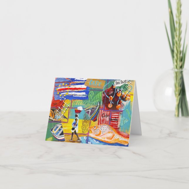 Carte pour notes du Cap Vert (Devant)