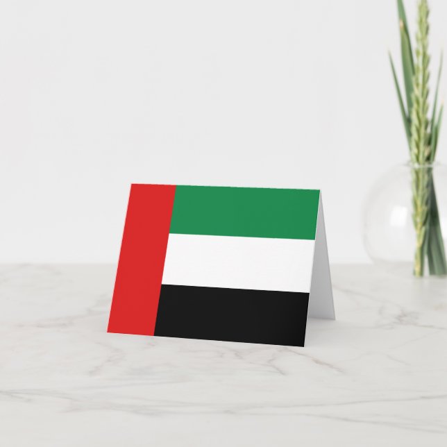 Carte pour notes du drapeau des Émirats arabes uni (Devant)