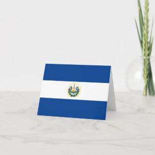 Carte pour notes du drapeau du Salvador