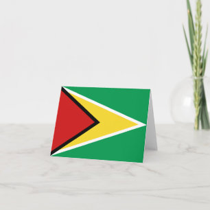 Carte pour notes du drapeau guyanais