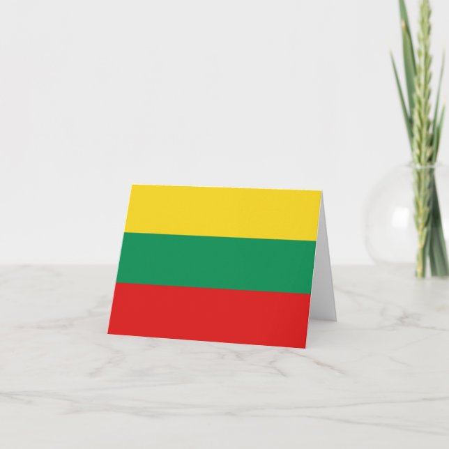 Carte pour notes du drapeau lituanien (Devant)