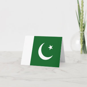 Carte pour notes du drapeau pakistanais