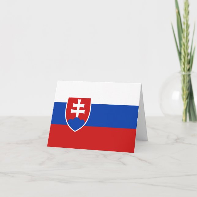 Carte pour notes du drapeau slovaque (Devant)