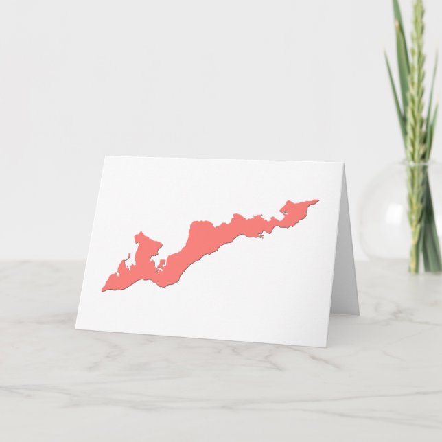 Carte pour notes du logo de Fishers Island - Fishe (Devant)