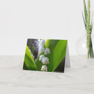 Carte pour notes du muguet