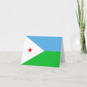 Carte pour notes du pavillon de Djibouti