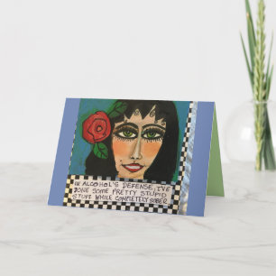 carte pour notes-Et l’alcool stupéfiant, j’ai fait