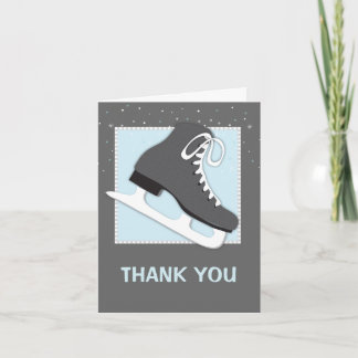 Carte pour notes frais de Merci de patinage de