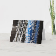 Carte pour notes hiver Frost