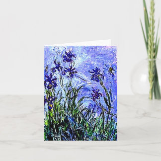 Carte pour notes Irises Claude Monet