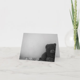 Carte pour notes isolé de blanc d'ours