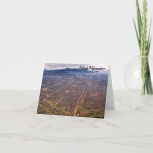 Carte pour notes : Kaboul d'en haut