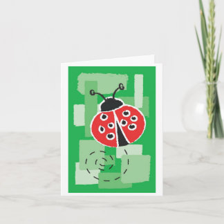 Carte pour notes LadyBug