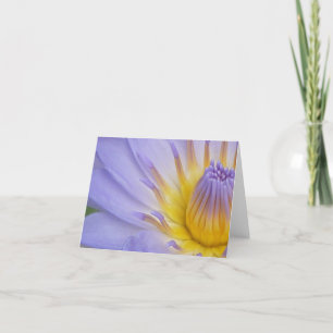 Carte pour notes lilas de nénuphar