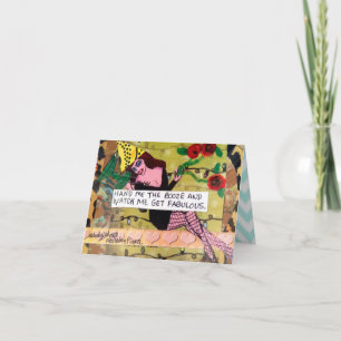 CARTE POUR NOTES-MAIN-MOI LE BOOZE ET REGARDE-MOI 