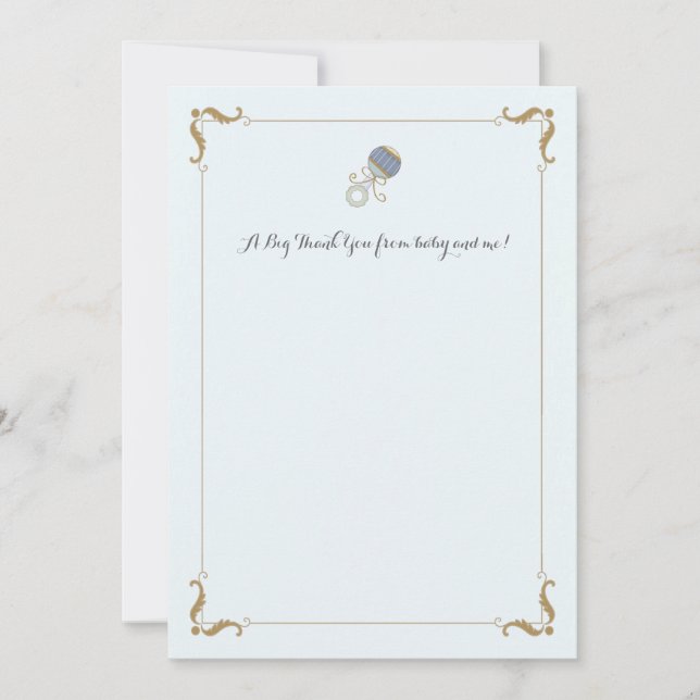 Carte pour notes Merci (Devant)