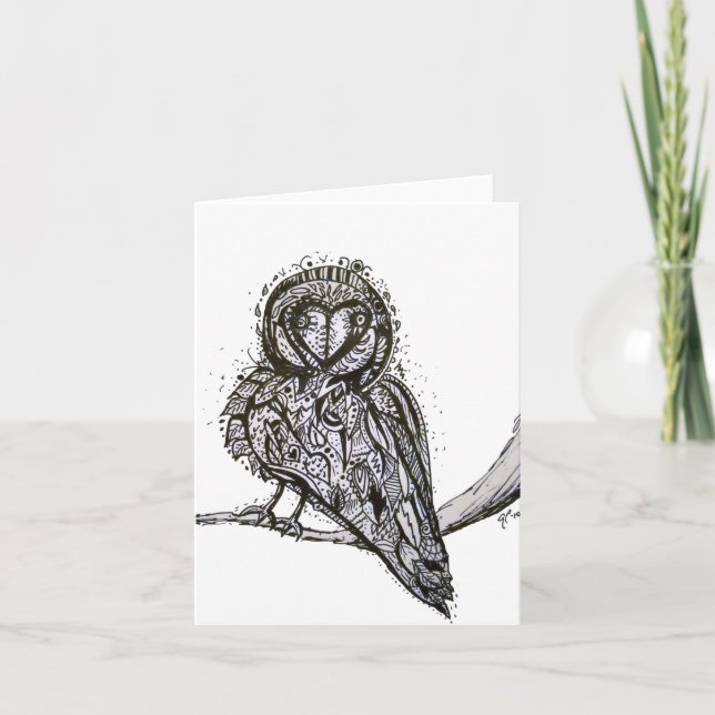 Carte pour notes mignon d'Owlfully (Devant)